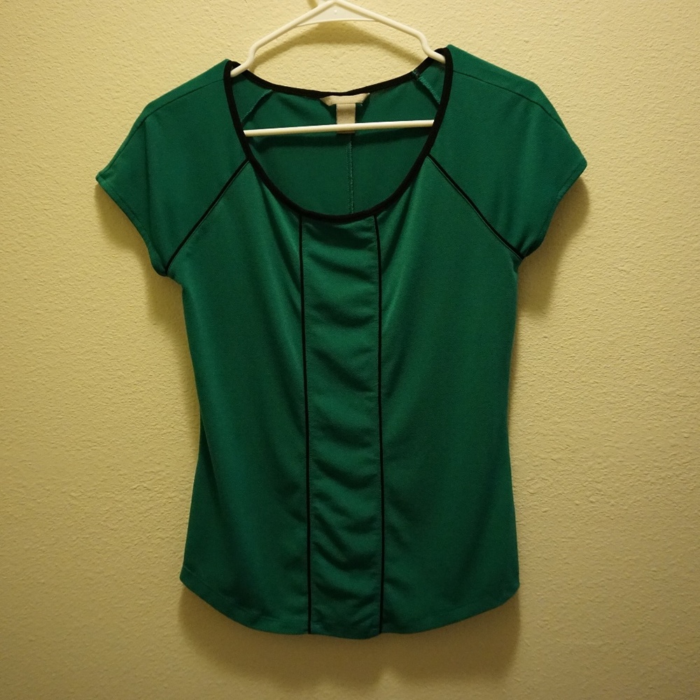 Banana Republic Emerald Green Blouse